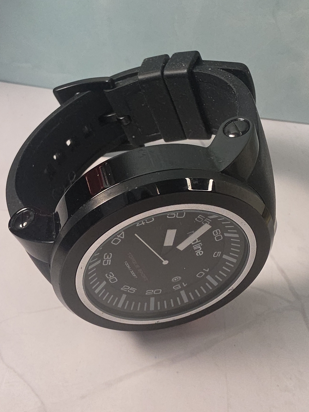 Redline Black Sport Watch with Red Accent Crown - Picture 3 of 5